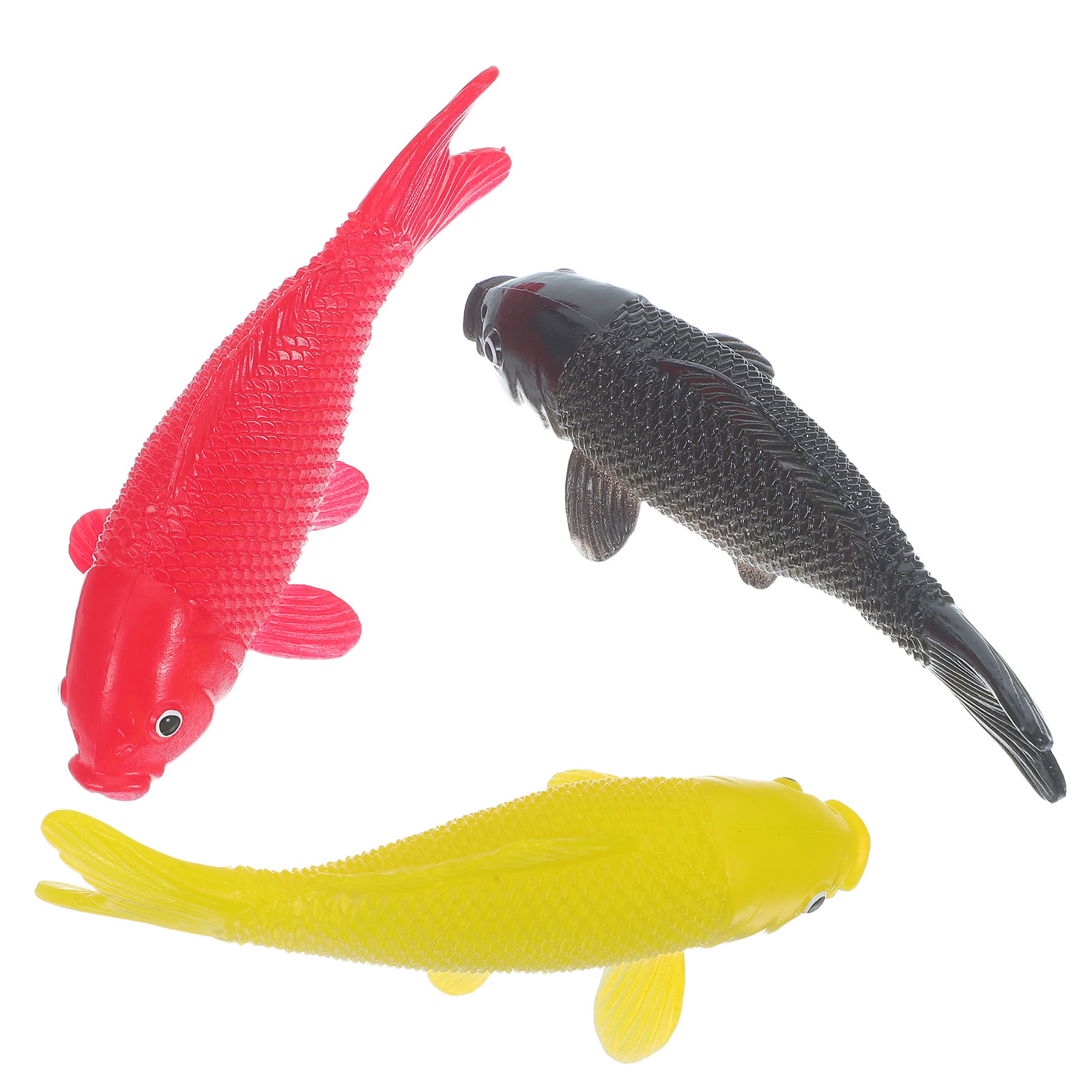Marine Aquarium Decorations - 3pcs Fish Crafts Toys Realistic Plastic