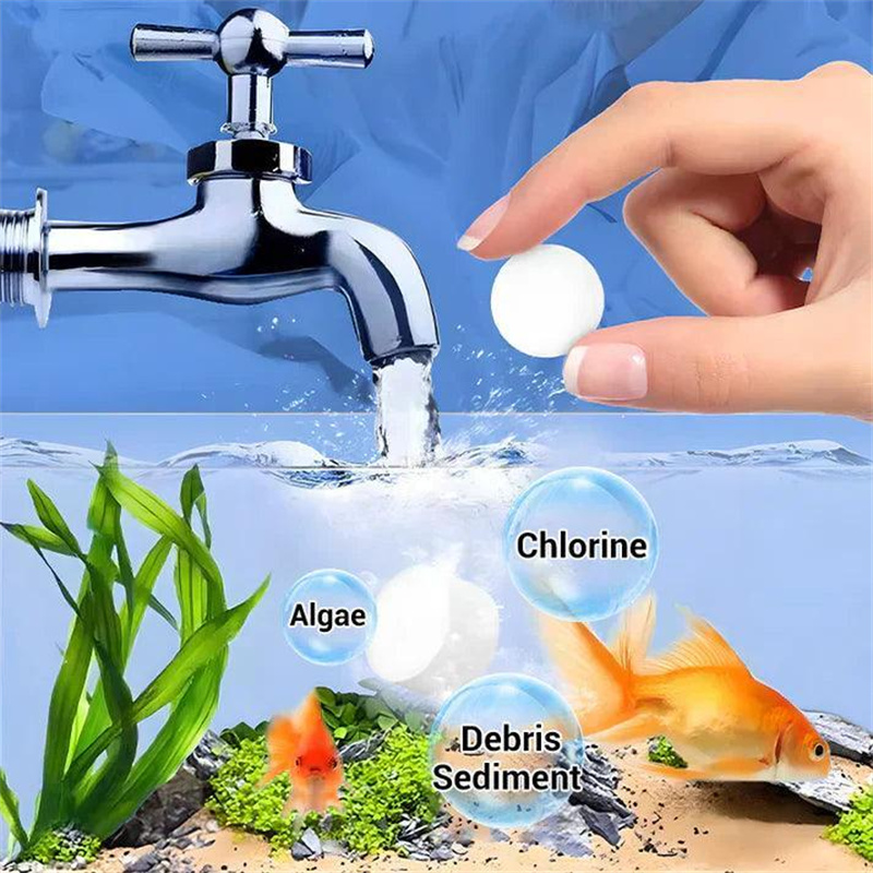 Aquarium Marine Salt - Water Purification Tablets Eco-Friendly Aquarium Water