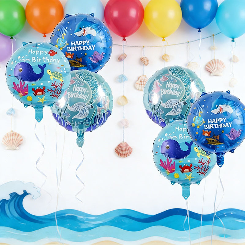 6pcs Ocean Theme Party Balloon - Marine Aquarium Decorations recensione e prezzo
