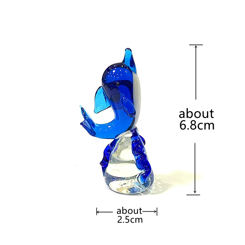Handmade Mini Glass Dolphin Fi - Marine Aquarium Design recensione e prezzo