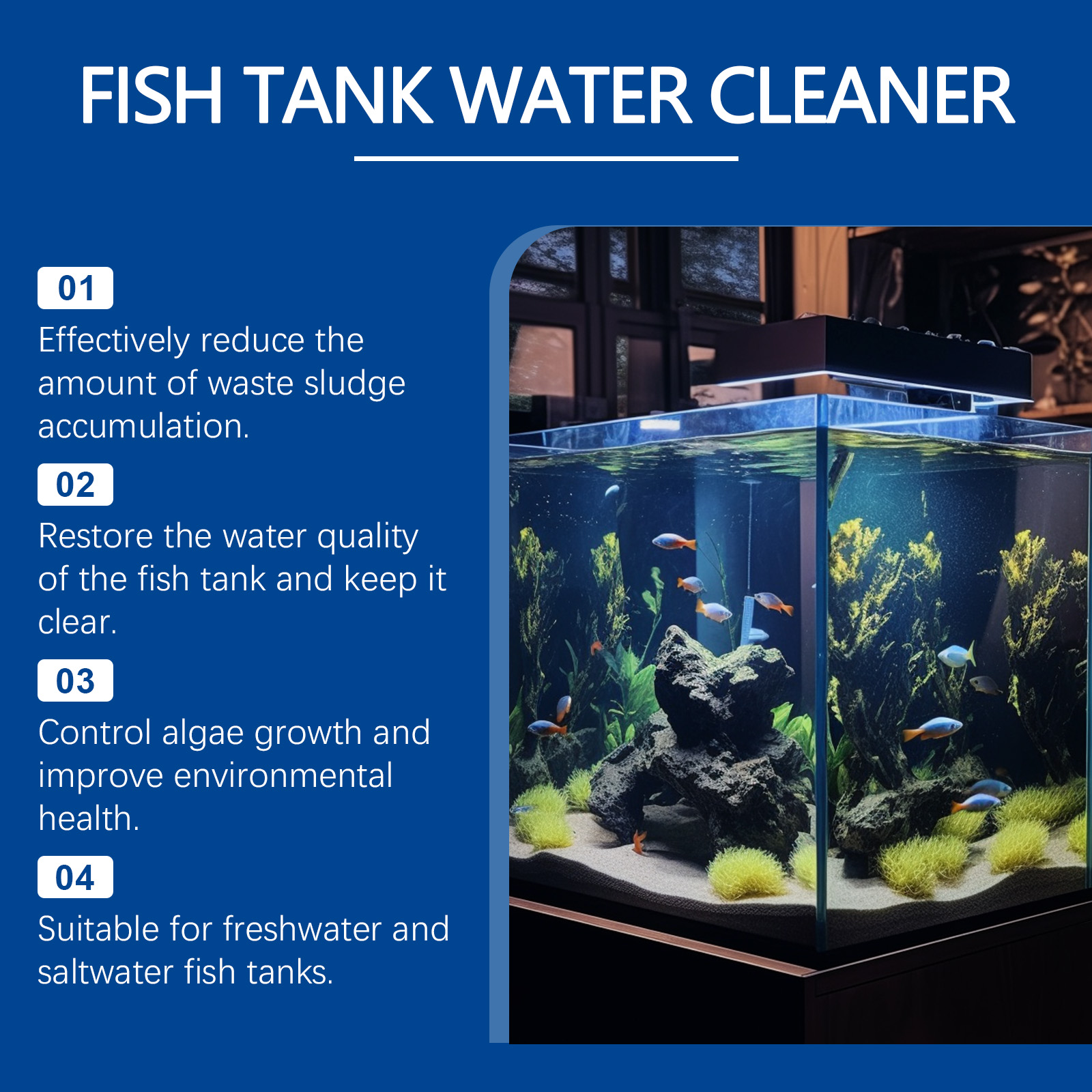 Aquarium Water Clarifier 100ml - Marine Aquarium Bacteria recensione e prezzo