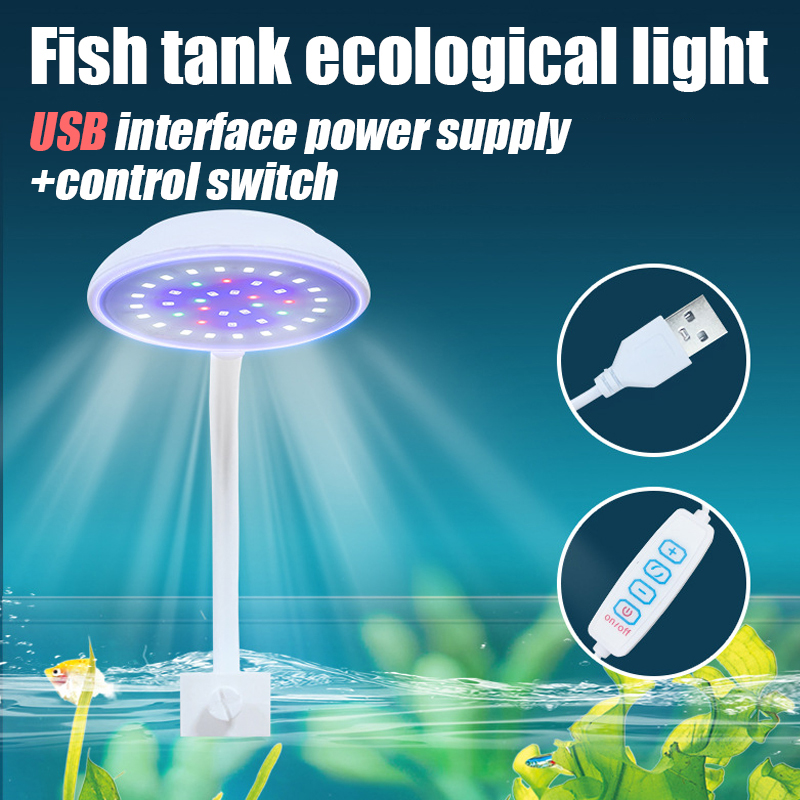 USB Fish Tank Small Clip Light - Marine Aquarium Water Change recensione e prezzo