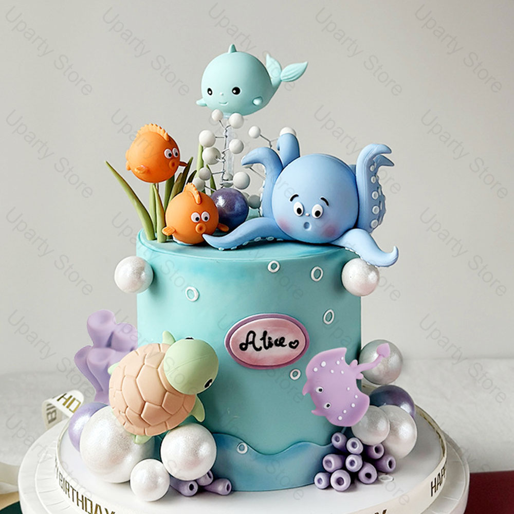 22Pcs Sea Animals Cake Toppers - Marine Aquarium Decorations recensione e prezzo