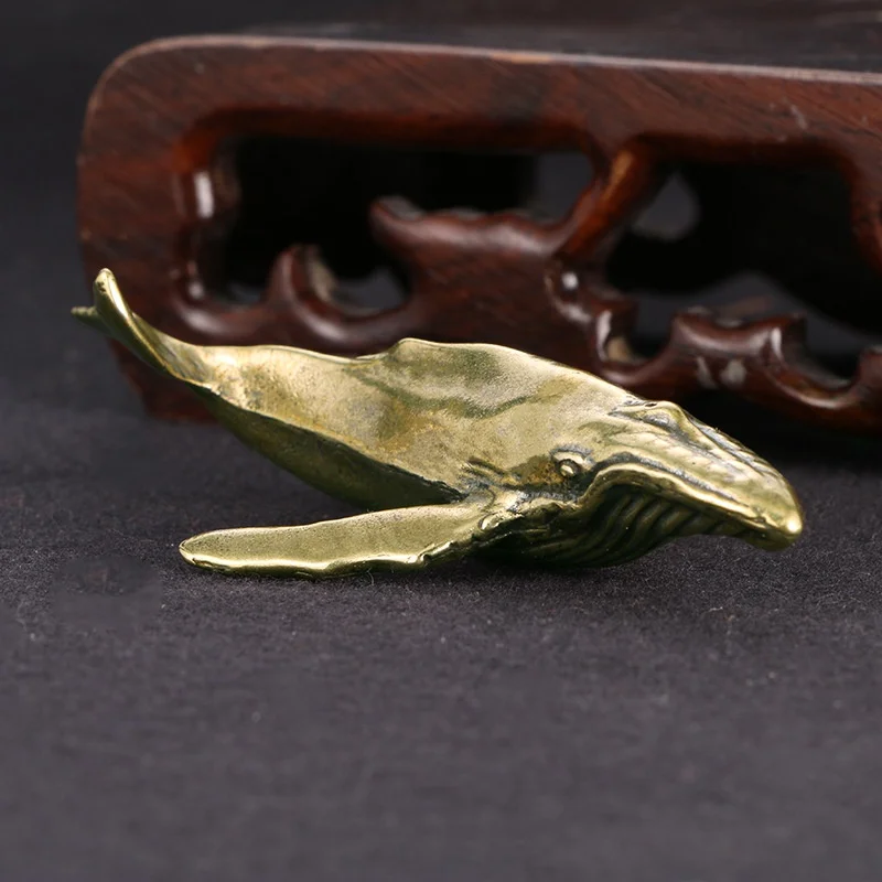 2026 Solid Brass Whale Figurin - Marine Aquarium Decorations recensione e prezzo
