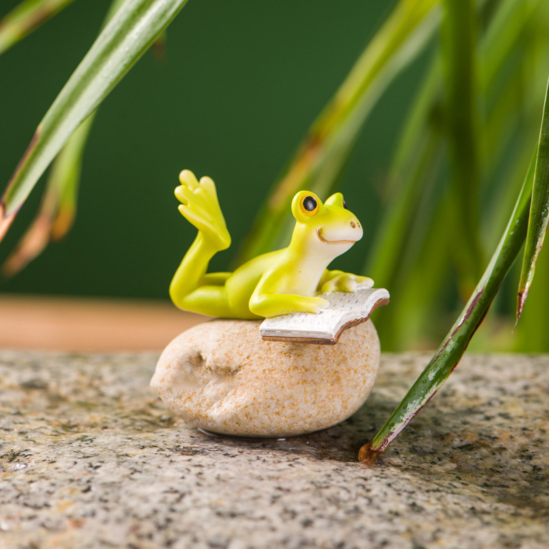 Resin Funny Frog Figurines For - Marine Aquarium Decorations recensione e prezzo