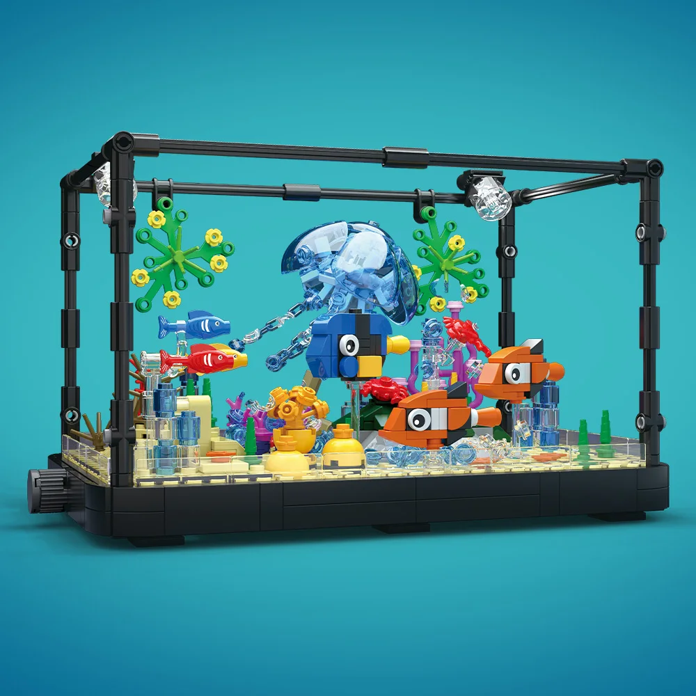 Fish Tank Building Block Set w - Marine Aquarium Decorations recensione e prezzo