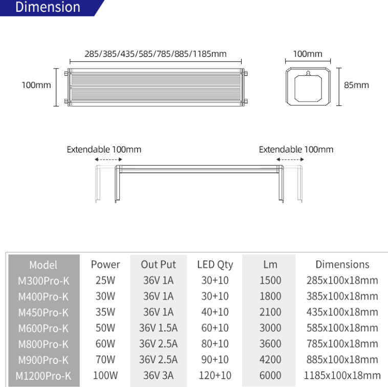 WEEK AQUA M Series 400mm Aquar - Aquarium Marine Lights recensione e prezzo