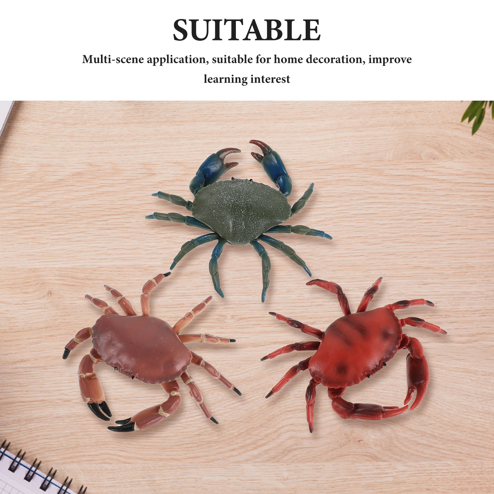 3Pcs Realistic Plastic Crab Fi - Marine Aquarium Decorations recensione e prezzo