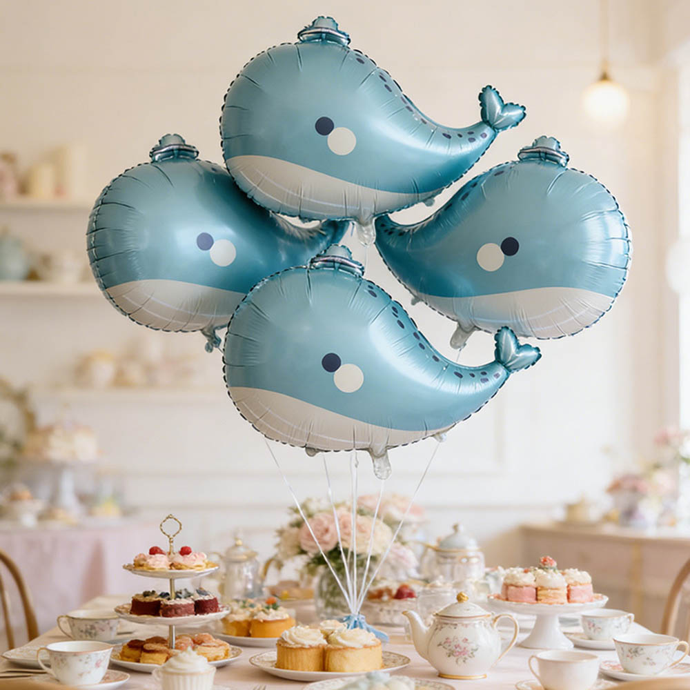 5pcs Cartoon Whale Foil Balloo - Marine Aquarium Decorations recensione e prezzo