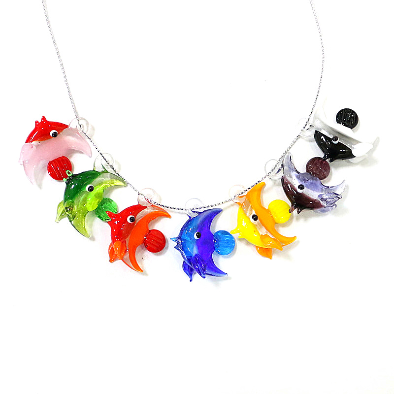 2pcs Mini Fish Glass Pendant C - Aquarium And Marine recensione e prezzo