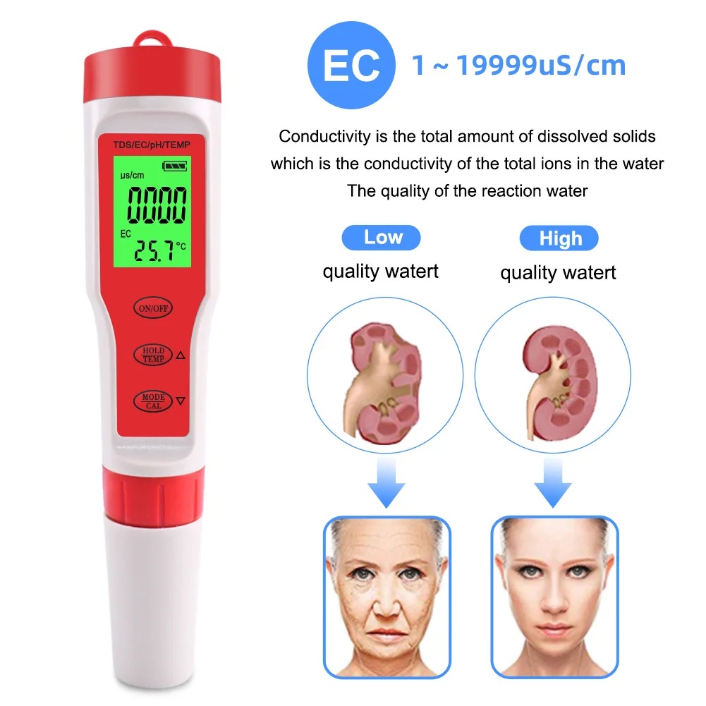 4 IN 1 TDS PH Meter PH/TDS/EC/ - Marine Aquarium Water Analyzer recensione e prezzo