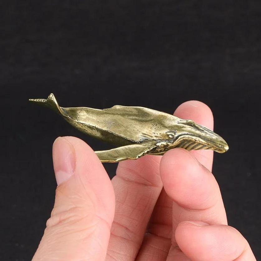 New Solid Brass Whale Figurine - Marine Aquarium Decorations recensione e prezzo