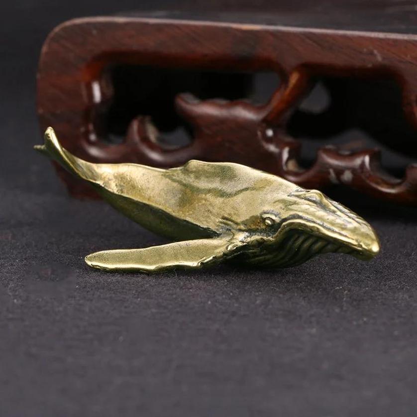 New Solid Brass Whale Figurine - Marine Aquarium Decorations recensione e prezzo