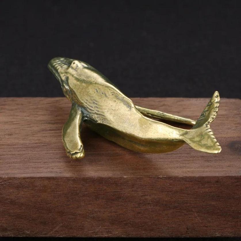 New Solid Brass Whale Figurine - Marine Aquarium Decorations recensione e prezzo