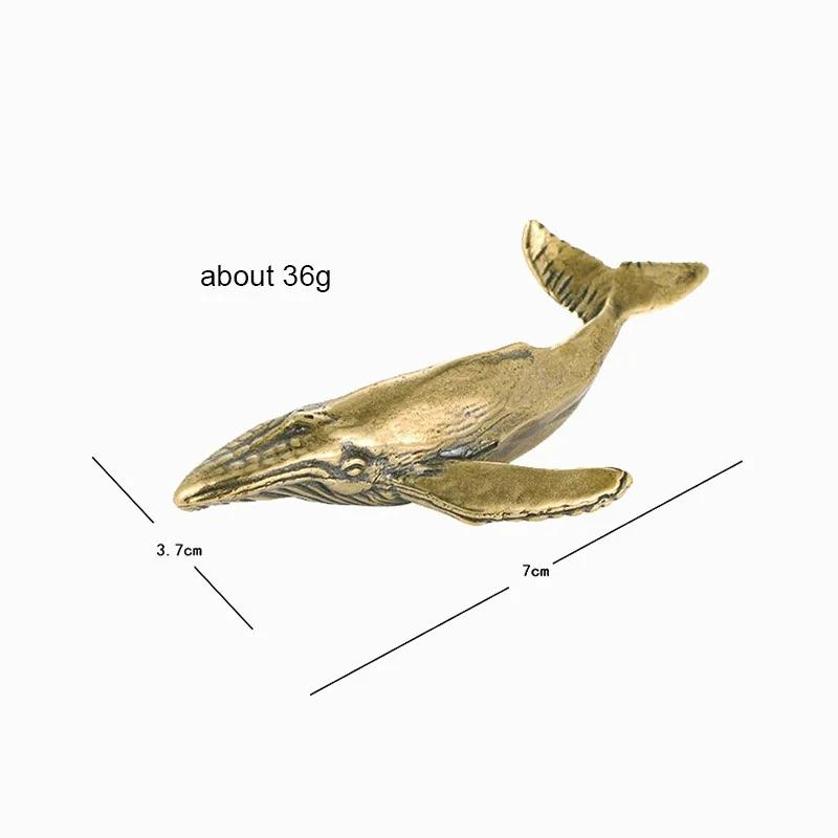 New Solid Brass Whale Figurine - Marine Aquarium Decorations recensione e prezzo