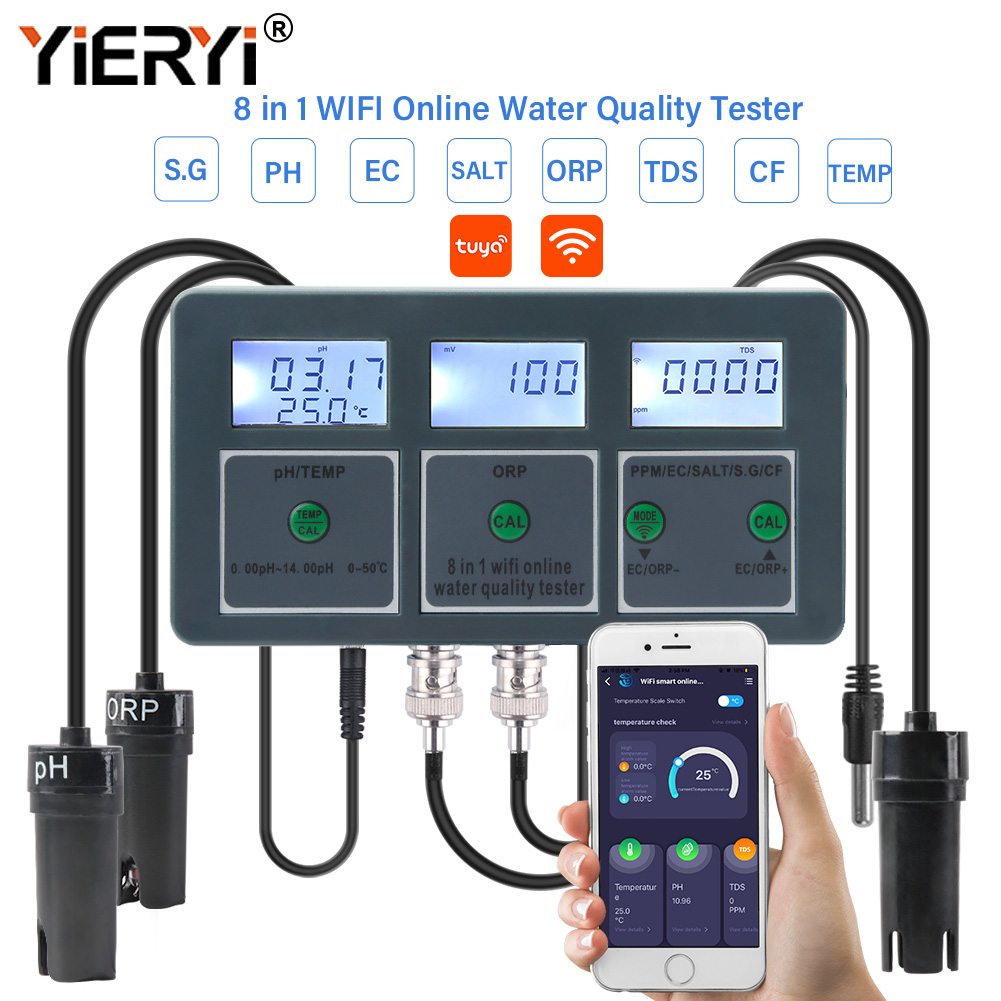 Yieryi WiFi Tuya Smart PH ORP  - Marine Aquarium Water Analyzer recensione e prezzo
