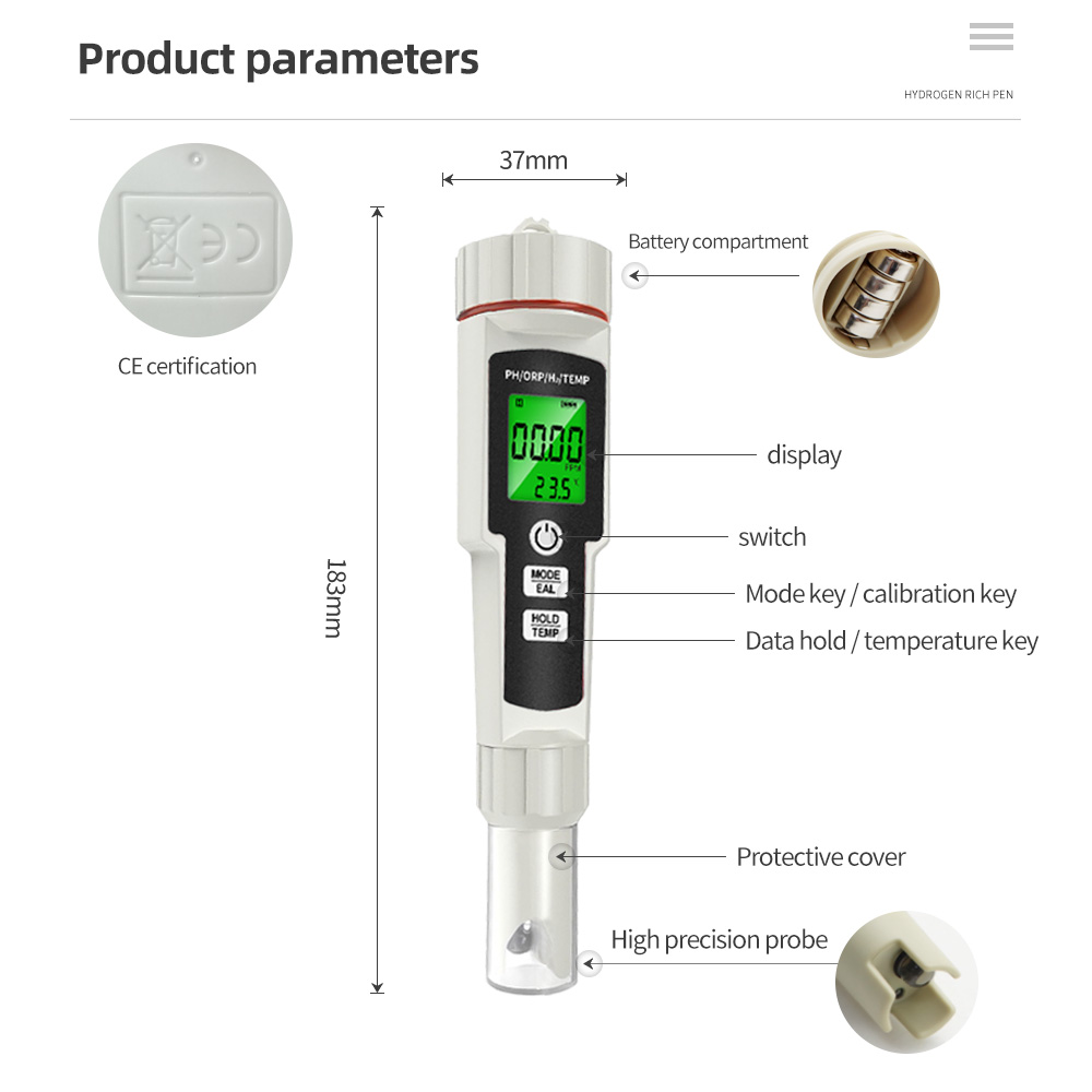 4 in 1 Aquarium PH Meter ORP H - Marine Aquarium Water Analyzer recensione e prezzo