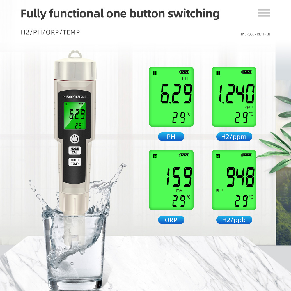 4 in 1 Aquarium PH Meter ORP H - Marine Aquarium Water Analyzer recensione e prezzo