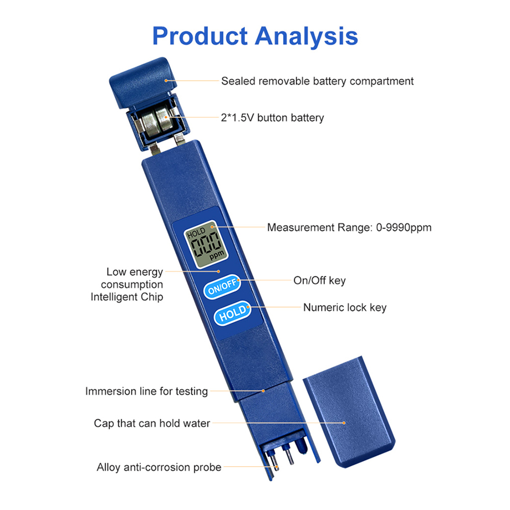 TDS Meter Digital Water Qualit - Marine Aquarium Water Analyzer recensione e prezzo